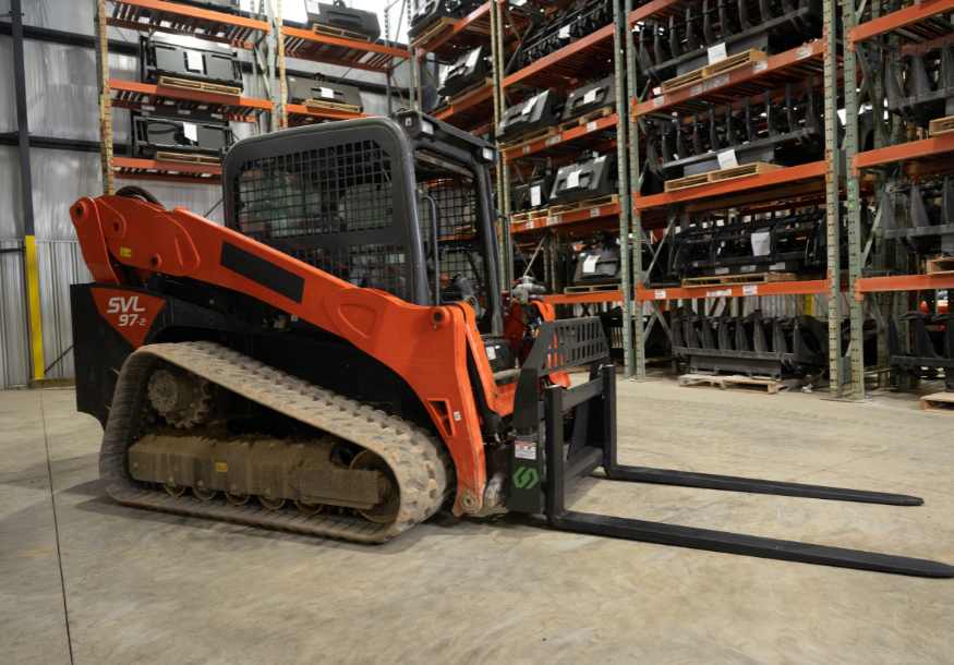 Skid steer pallet forks