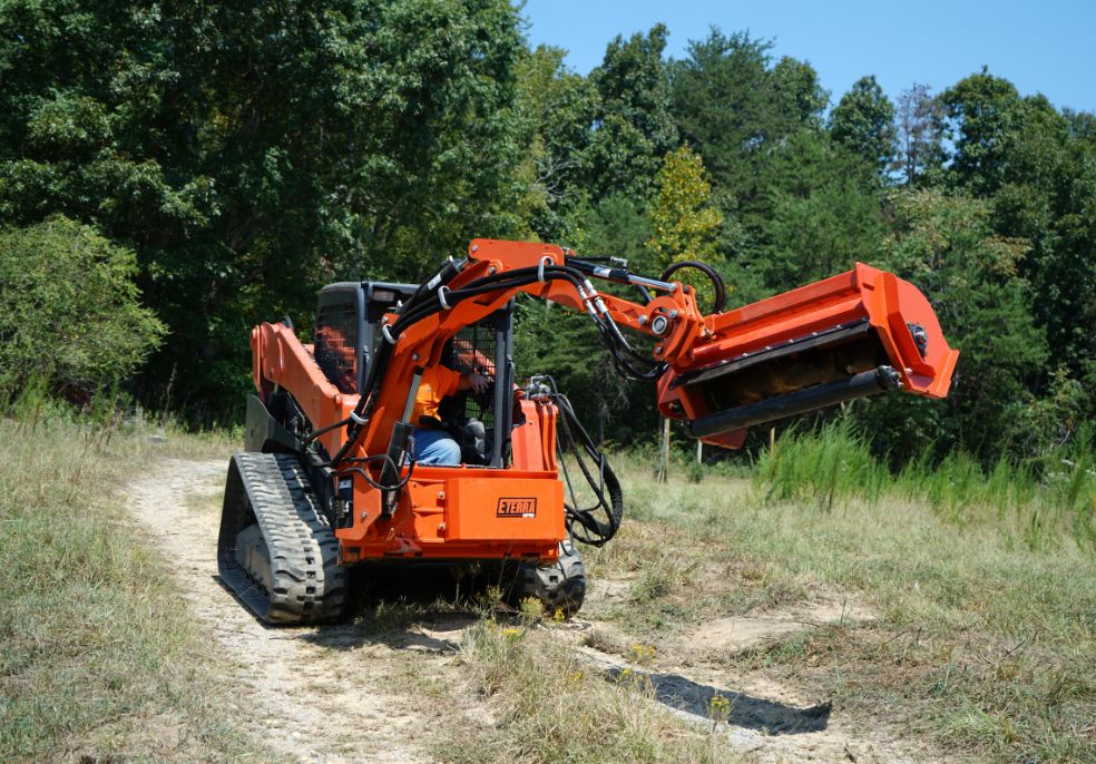 Raptor Boom Arm mower with Sidewinder